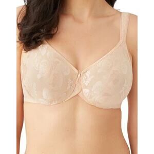 Wacoal Awareness Bra 36DDD Beige Floral Underwire 85567